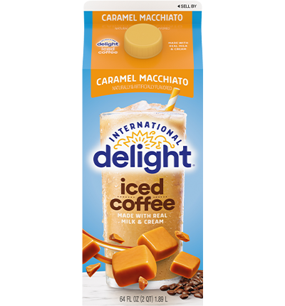 Cold coffee convenience: Prepacked cup of ice for iced coffee From