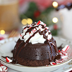 Peppermint Mocha Lava Cakes