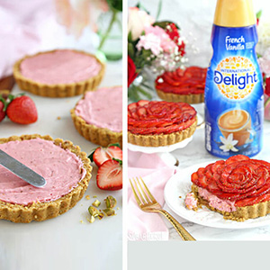 Strawberry Rose Tarts Recipe